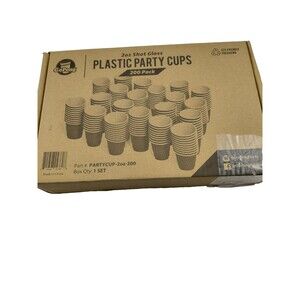 Plastic Party Cups 2oz Shot Glass / 3 Ping Pong Balls Included